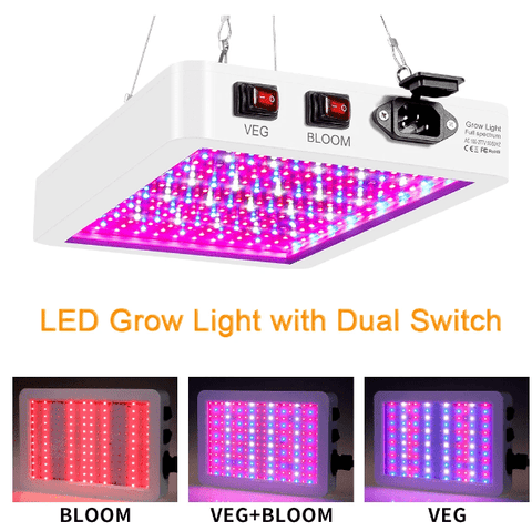1000W LED Grow Light with VEG & BLOOM Switch, Full Spectrum IP65 Waterproof Hydroponic Plant Lamp 937211 - with | Sold by Uncle Wiener's Wholesale