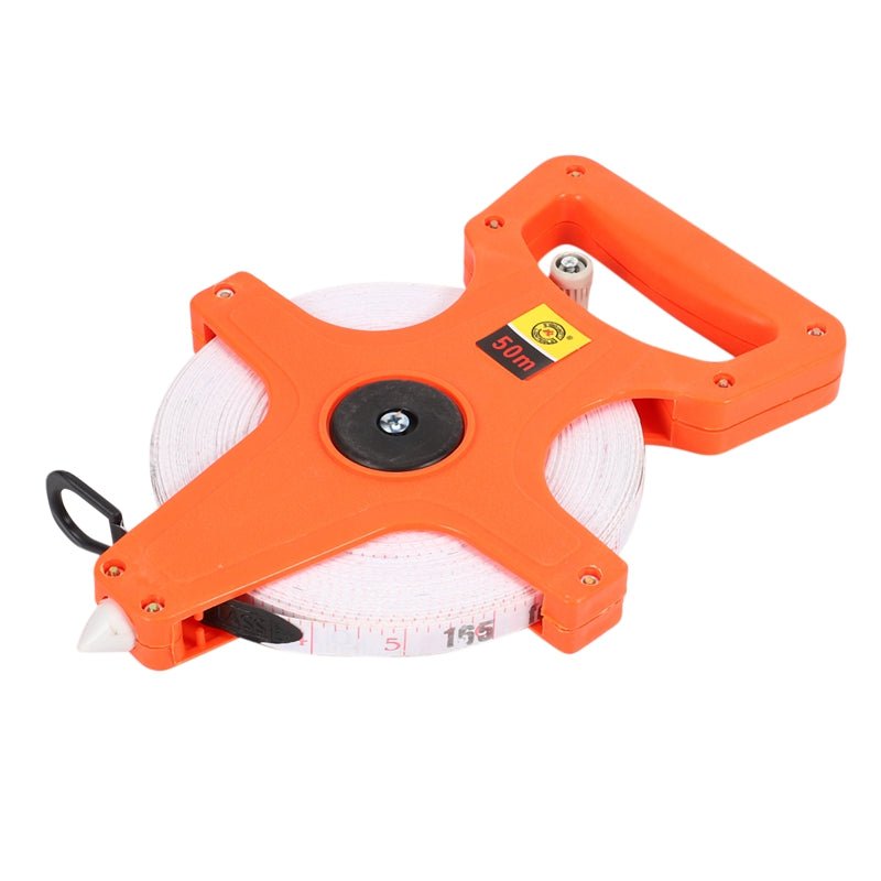 100m Fiberglass Tape Measure – Durable Long Distance Measuring Reel | SKU TM100M - with | Sold by Uncle Wiener's Wholesale