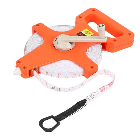 100m Fiberglass Tape Measure – Durable Long Distance Measuring Reel | SKU TM100M - with | Sold by Uncle Wiener's Wholesale