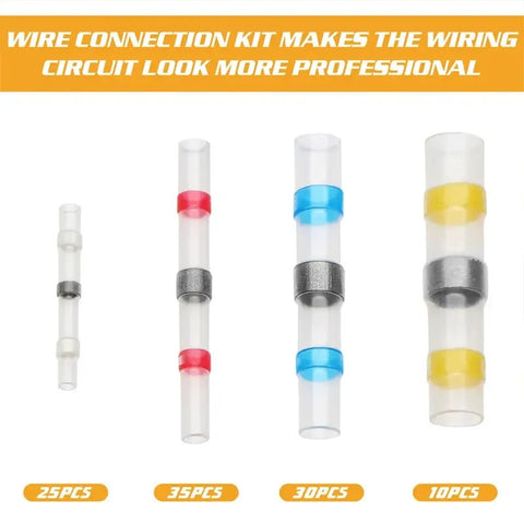 100pcs Heat Shrink Butt Wire Connectors Terminal Kit SDM030112 - with | Sold by Uncle Wiener's Wholesale
