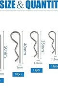100pcs Stainless Steel Spring Cotter Pin Assortment FS090523 - with | Sold by Uncle Wiener's Wholesale
