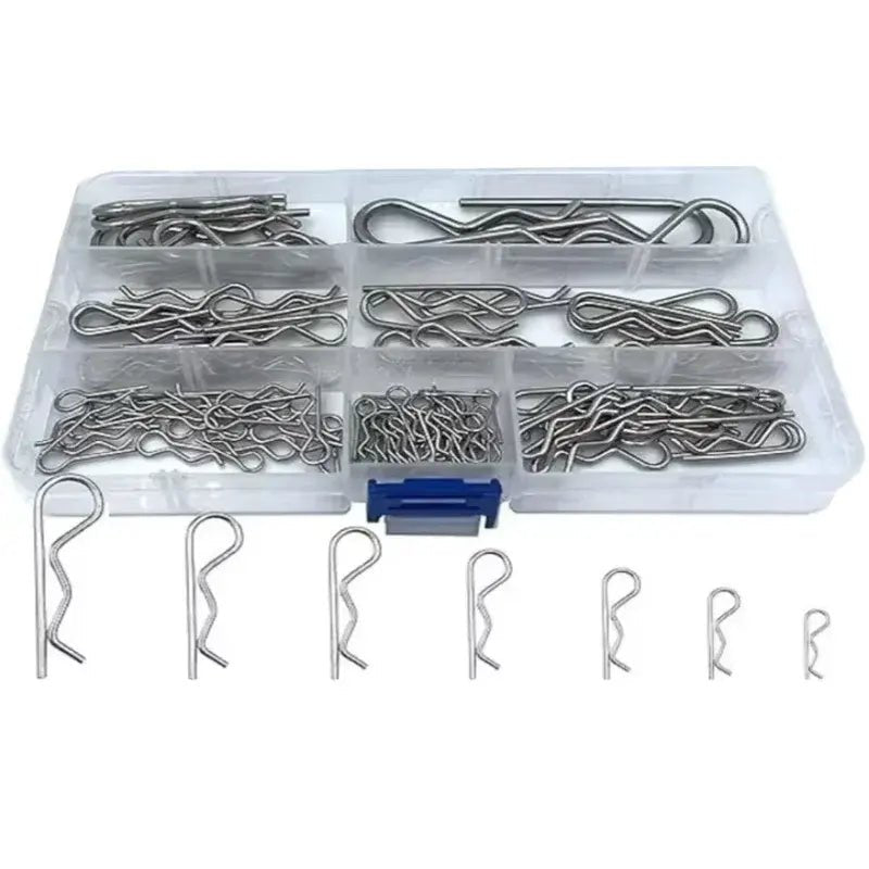 100pcs Stainless Steel Spring Cotter Pin Assortment FS090523 - with | Sold by Uncle Wiener's Wholesale