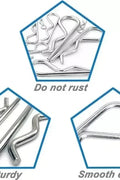100pcs Stainless Steel Spring Cotter Pin Assortment FS090523 - with | Sold by Uncle Wiener's Wholesale