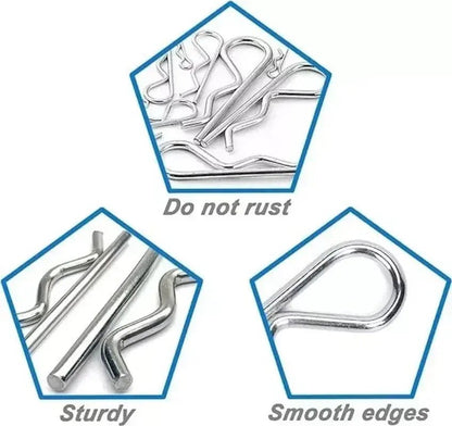 100pcs Stainless Steel Spring Cotter Pin Assortment FS090523 - with | Sold by Uncle Wiener's Wholesale