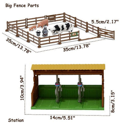 101-Piece Farm Building Set with Lights Sound & Button Battery EPT1077015 - with | Sold by Uncle Wiener's Wholesale