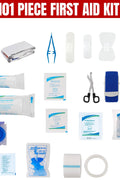 101 - Piece First Aid Kit, Compact Emergency Medical Supplies for Home, Travel, Car, Camping & Workplace Safety FA101PB - with | Sold by Uncle Wiener's Wholesale
