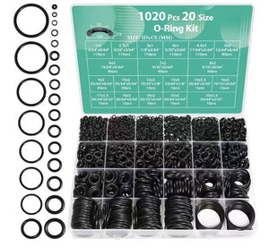 1020-Piece Metric O-Ring Assortment Kit 20 Sizes Storage Box JX65111
