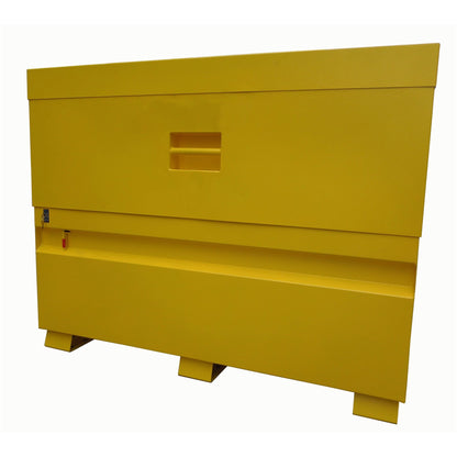 Heavy-Duty Job Site Security Tool Box Steel – 3-Point Lock Contractor Storage