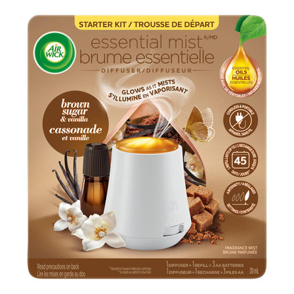 Air Wick Essential Mist Diffuser Kit – Assorted Scent Air Freshener with Essential Oils