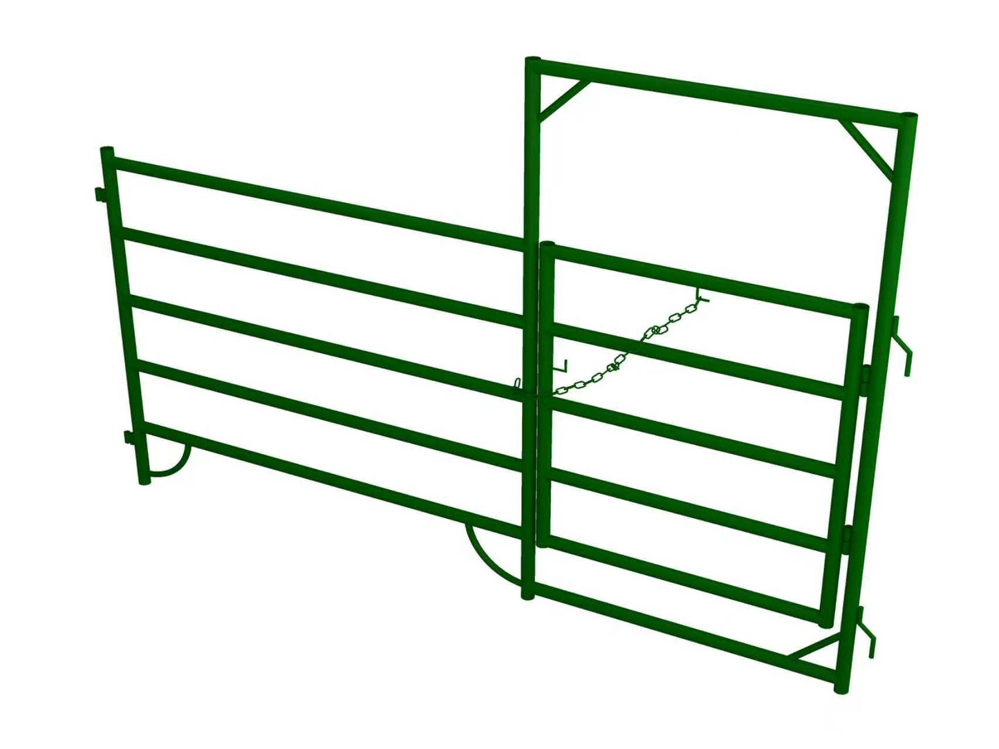 10FT & 12FT Heavy - Duty Steel Corral Panels – Livestock & Horse Fencing with Gate - Livestock Fencing Panel with 5FT x 9.5FT ENTRY CORRAL PANEL | Sold by Uncle Wiener's Wholesale