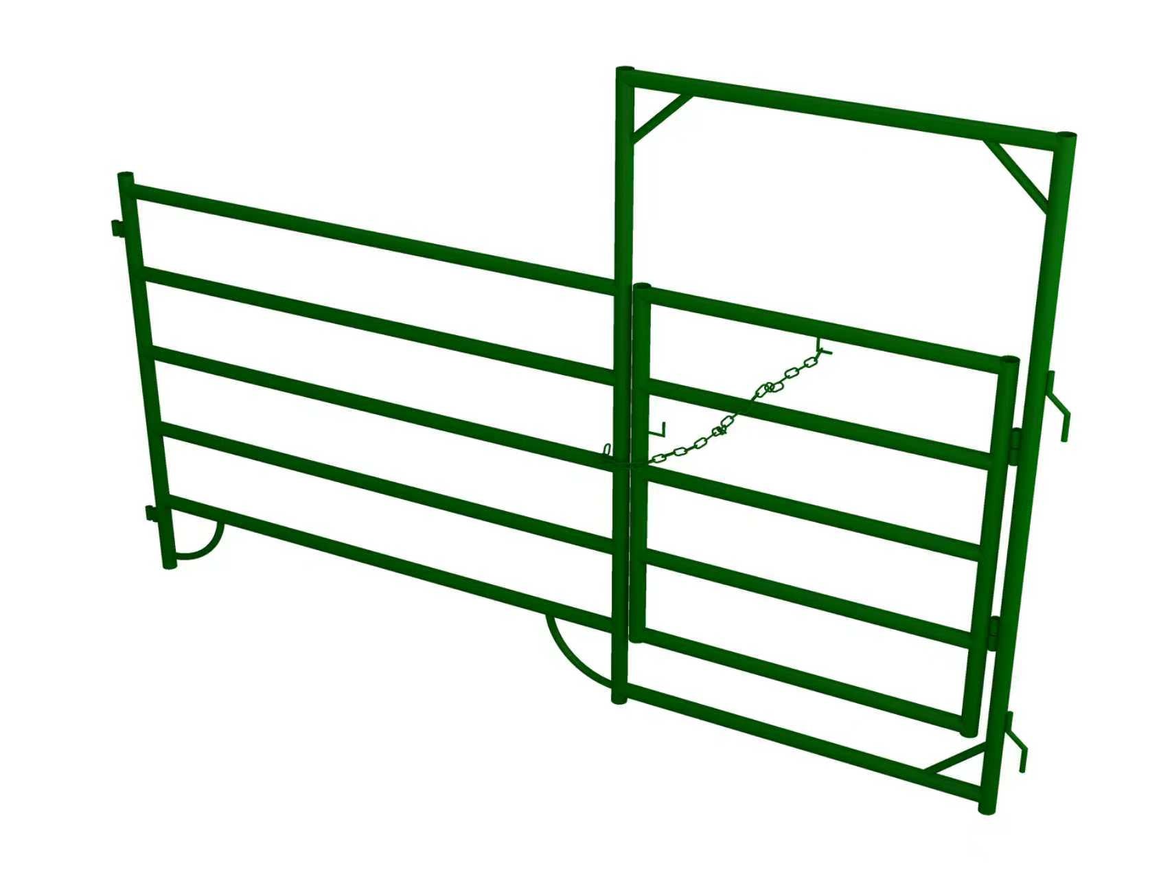 10FT & 12FT Heavy - Duty Steel Corral Panels – Livestock & Horse Fencing with Gate - Livestock Fencing Panel with 5FT x 9.5FT ENTRY CORRAL PANEL | Sold by Uncle Wiener's Wholesale