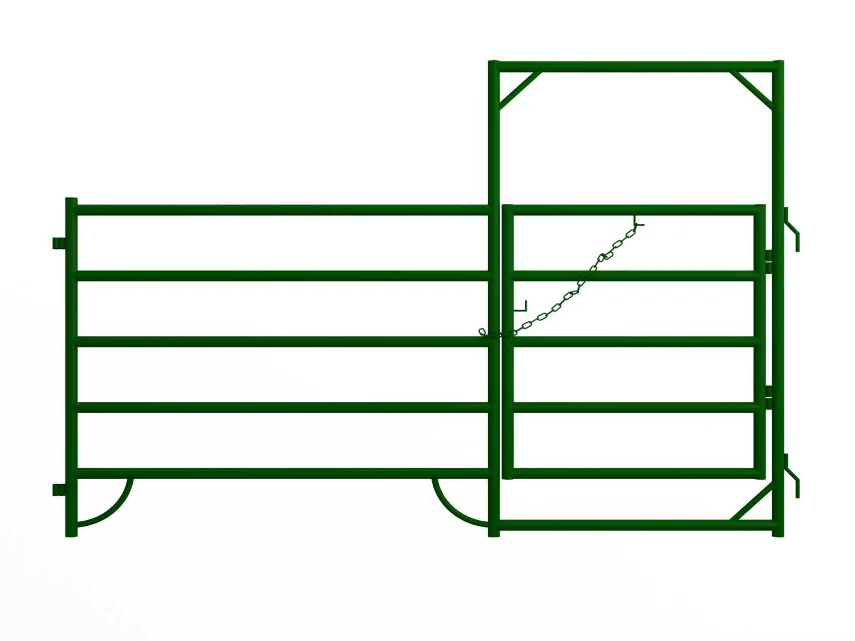10FT & 12FT Heavy - Duty Steel Corral Panels – Livestock & Horse Fencing with Gate - Livestock Fencing Panel with 5FT x 9.5FT ENTRY CORRAL PANEL | Sold by Uncle Wiener's Wholesale