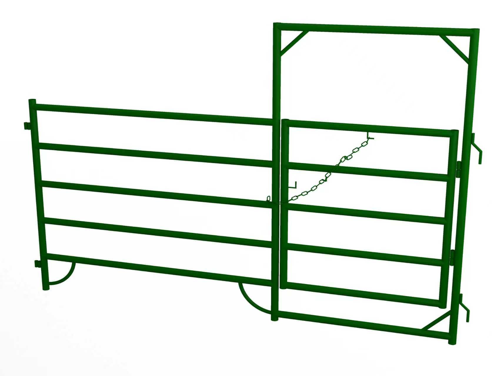 10FT & 12FT Heavy - Duty Steel Corral Panels – Livestock & Horse Fencing with Gate - Livestock Fencing Panel with 5FT x 12FT STANDARD CORRAL PANEL | Sold by Uncle Wiener's Wholesale