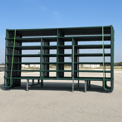 10FT & 12FT Steel Corral Panels | Livestock & Cattle Fence with Entrance Gate - Livestock Fencing Panel with 5FT x 12FT STANDARD CORRAL PANEL | Sold by Uncle Wiener's Wholesale