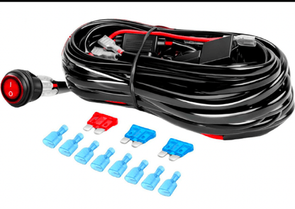 10FT LED Light Bar Wiring Harness with Rocker Switch – Dual Lamp Kit – JXWH10 - with | Sold by Uncle Wiener's Wholesale