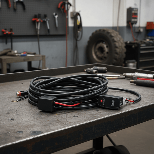10FT LED Light Bar Wiring Harness with Rocker Switch & On/Off Switch 920648 - General Equipment with | Sold by Uncle Wiener's Wholesale