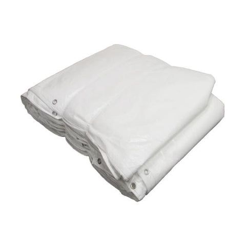 10x10 & 10x20 ft White Insulated Tarp | Heavy - Duty PE Cover - with 10x10 ft | Sold by Uncle Wiener's Wholesale