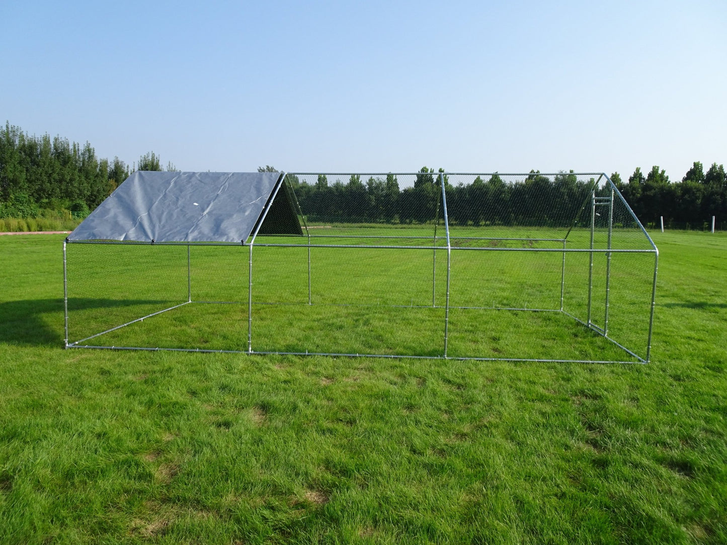 10x20 FT Dog Kennel & Chicken Run – Fenced Compound Cage with Durable Metal Frame 2010CG - Animal Enclosures with | Sold by Uncle Wiener's Wholesale