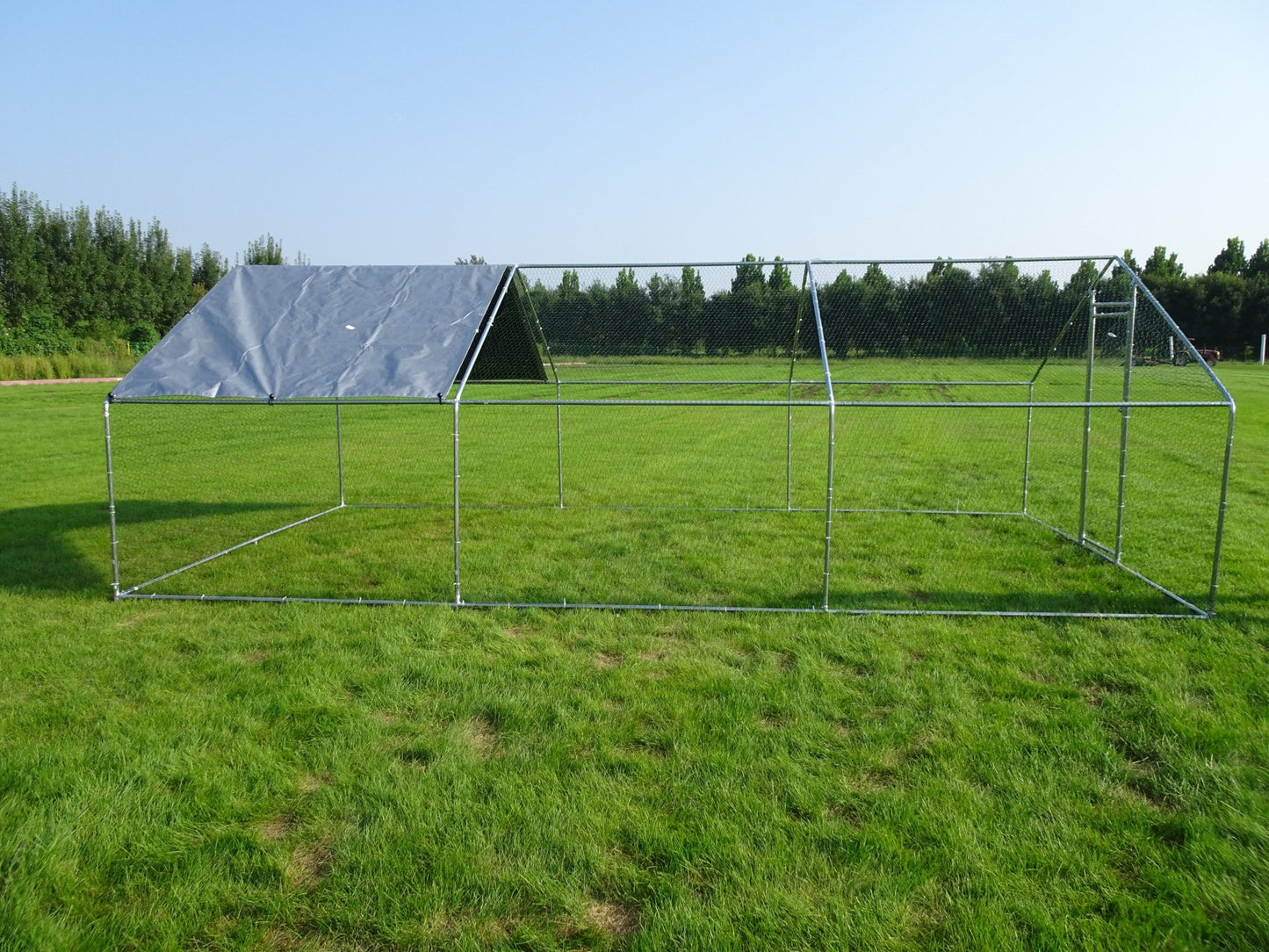 10x20 FT Dog Kennel & Chicken Run – Fenced Compound Cage with Durable Metal Frame 2010CG - Animal Enclosures with | Sold by Uncle Wiener's Wholesale