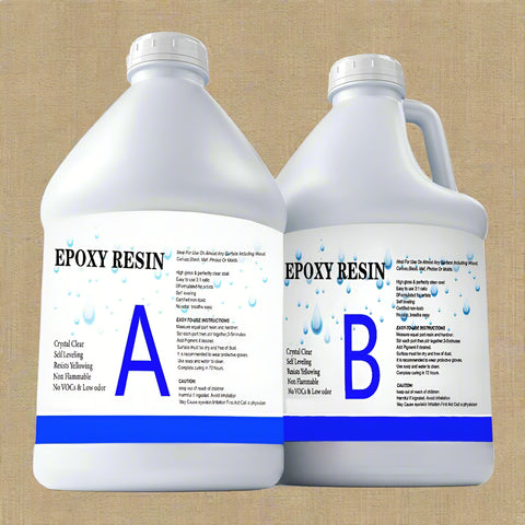 1:1 Crystal Clear Epoxy Resin Coating Kit – 2 Gallon | 250307 - with | Sold by Uncle Wiener's Wholesale