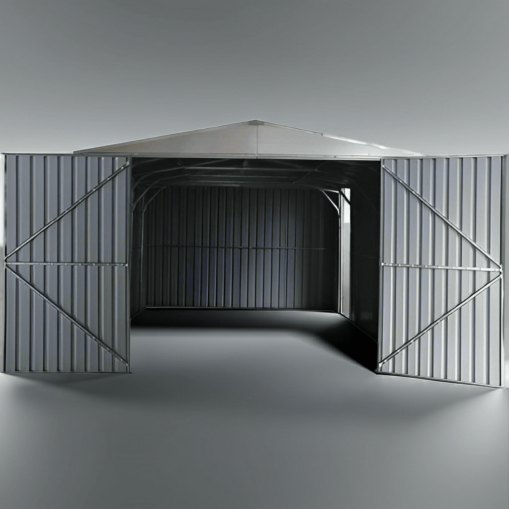 11' x 19' Metal Garage Sheds & Replacement Door Kits - Garden & Landscaping with Spare Replacement Dark Gray Door Kit - NOT THE SHED | Sold by Uncle Wiener's Wholesale