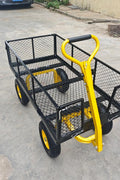 1100 lbs Capacity Garden Cart with Steel Mesh Sides &amp; 15" Pneumatic Tires – GC1380 - with | Sold by Uncle Wiener's Wholesale