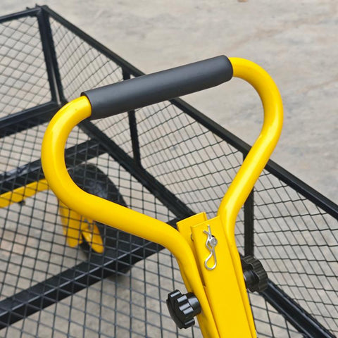 1100 lbs Capacity Garden Cart with Steel Mesh Sides &amp; 15" Pneumatic Tires – GC1380 - with | Sold by Uncle Wiener's Wholesale
