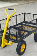 1100 lbs Capacity Garden Cart with Steel Mesh Sides &amp; 15" Pneumatic Tires – GC1380 - with | Sold by Uncle Wiener's Wholesale