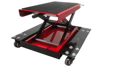 1100 LBS Motorcycle & ATV Scissor Lift Jack – Portable Center Crank Hoist with Wide Deck 250522B - with | Sold by Uncle Wiener's Wholesale