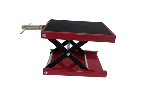 1100 LBS Motorcycle Lift ATV Scissor Jack – Wide Deck Crank Stand | Model 250522A - with | Sold by Uncle Wiener's Wholesale