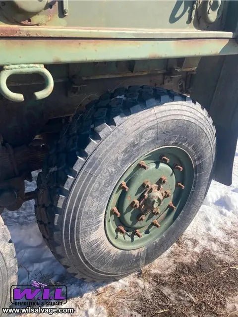 11.00R20 Michelin – Military Surplus Tire & Rim Assembly (Assorted Tread Patterns) - with Grade A - Very Minor Cracking if any | Sold by Uncle Wiener's Wholesale