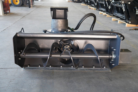 48" Mini Skid Steer Snow Blower Attachment – Hydraulic Drive – Heavy Duty Winter Attachment MSS120SS
