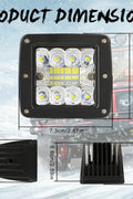 3-inch 48W LED work light pod – dual beam
Black off-road LED work light for trucks and ATVs
Waterproof LED pod light with adjustable bracket
LED flood spot combo light installed on off-road vehicle
Shockproof and dustproof LED pod light – IP67 rating