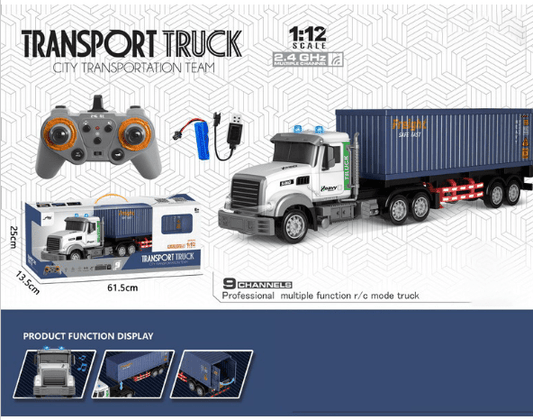 1:12 Scale RC Transport Truck – Professional 9 - Channel Remote Control Semi Trailer EPT1051518 - with | Sold by Uncle Wiener's Wholesale