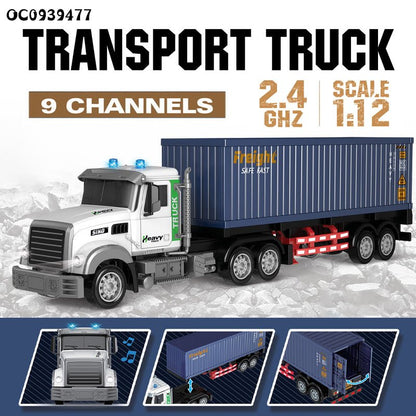 1:12 Scale RC Transport Truck – Professional 9 - Channel Remote Control Semi Trailer EPT1051518 - with | Sold by Uncle Wiener's Wholesale