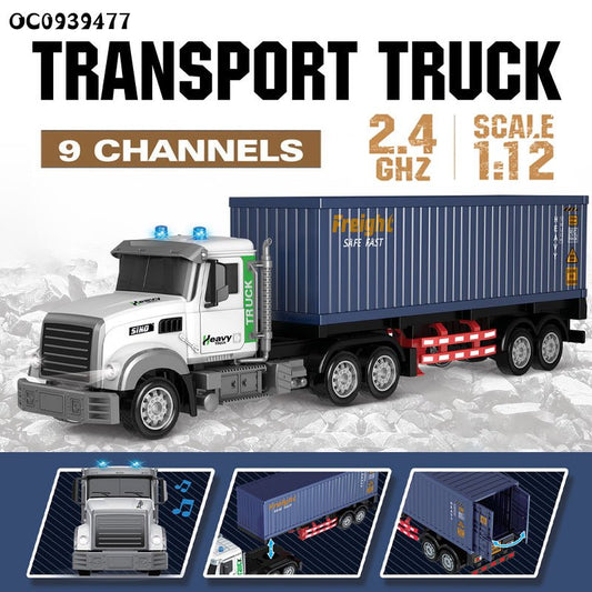 1:12 Scale RC Transport Truck – Professional 9 - Channel Remote Control Semi Trailer EPT1051518 - with | Sold by Uncle Wiener's Wholesale