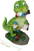 T-Rex dinosaur statue attacking garden gnomes
Funny outdoor gnome massacre sculpture
Resin garden gnome decoration with dinosaur
Humorous yard statue featuring T-Rex and gnomes
9-inch lawn ornament for garden or patio