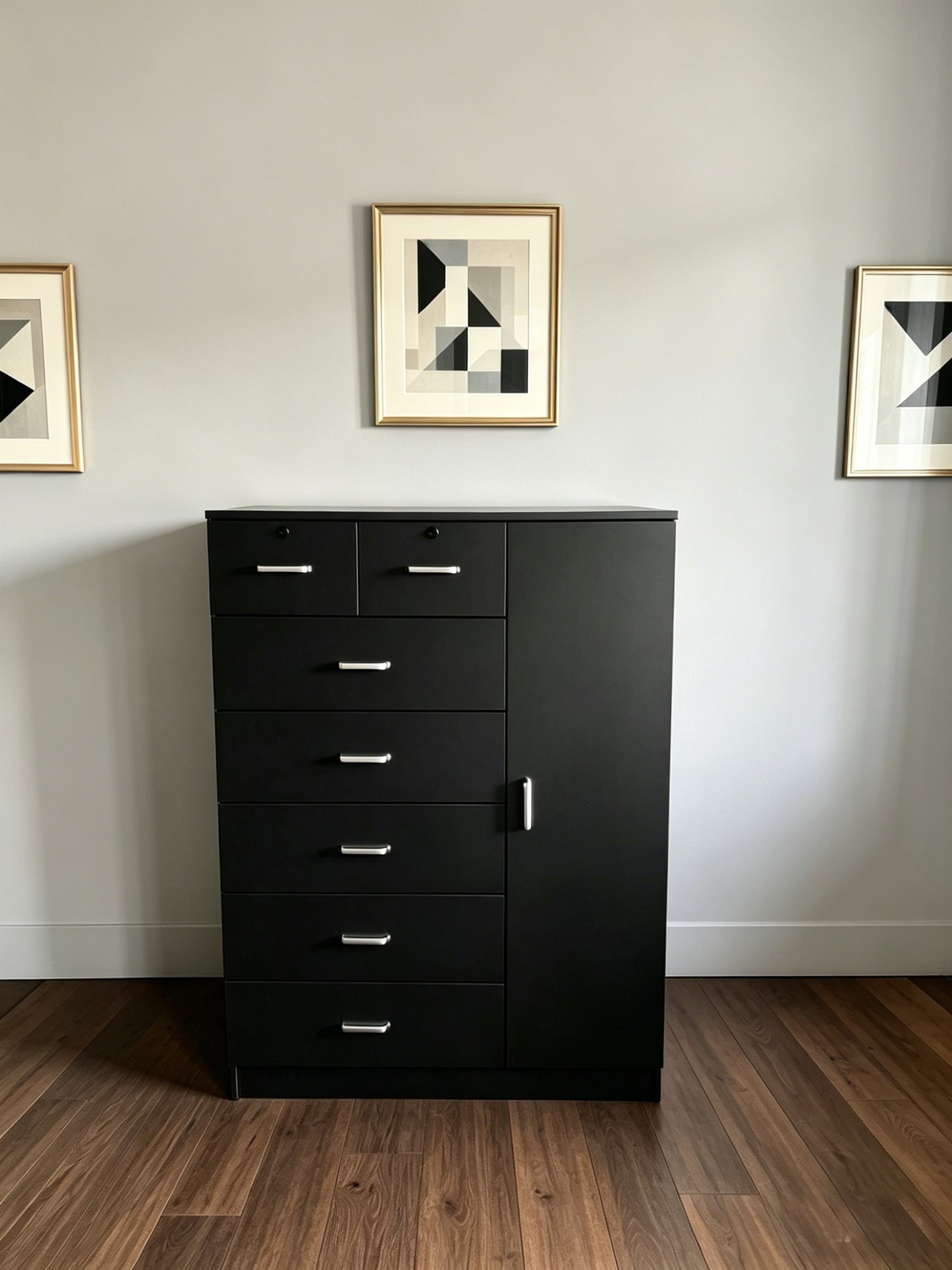 Storage Cabinet Dresser with Drawers & Door MODERN SKU# 113226