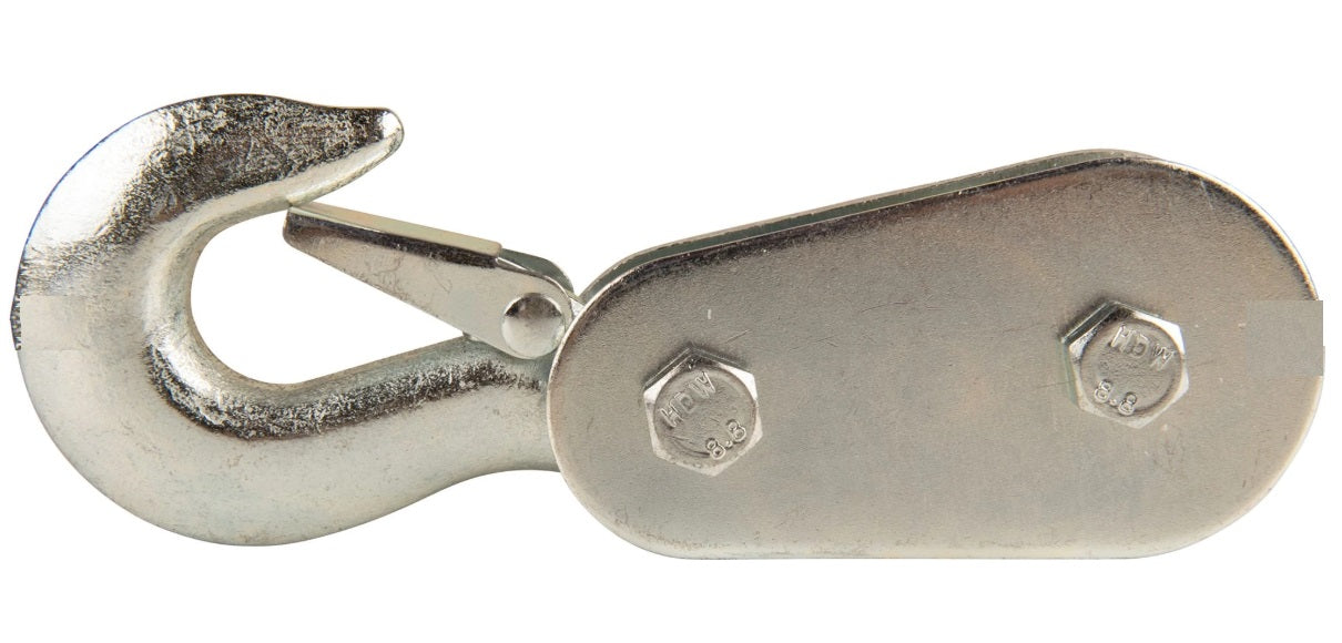 1/4" Heavy Duty Pulley Block with Hook 4000lb Capacity Steel 113234