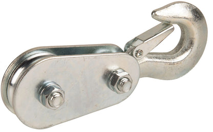 1/4" Heavy Duty Pulley Block with Hook 4000lb Capacity Steel 113234