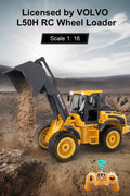 1:16 RC Volvo L50H Wheel Loader – 6 Channel Remote Control Construction Truck Toy with Lights & 4WD - with | Sold by Uncle Wiener's Wholesale