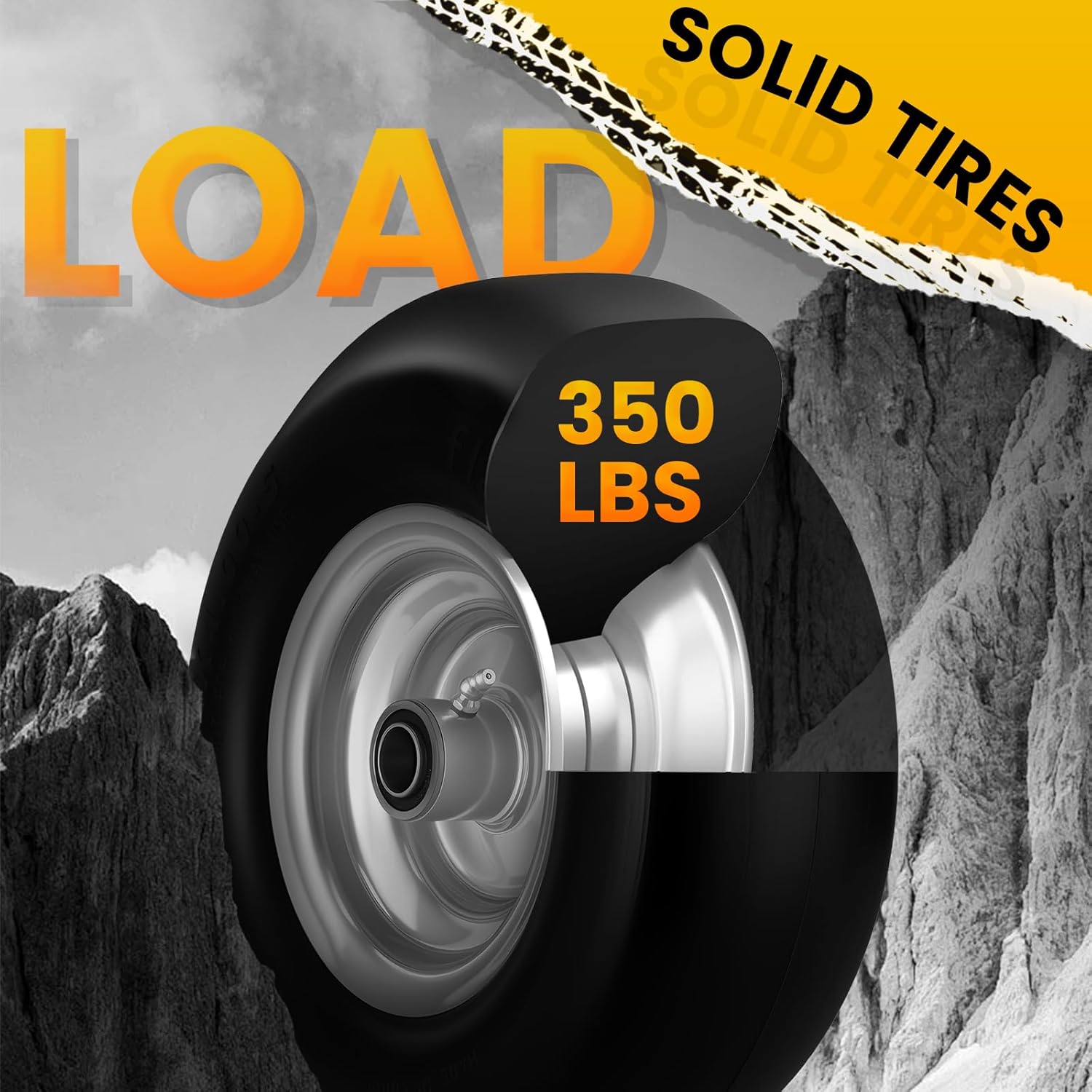 11x4.00 - 5 Lawn Mower Front Tires (2 - Pack) – Smooth - Rolling Tubeless Replacement for Riding Mowers T1140052PK - with | Sold by Uncle Wiener's Wholesale