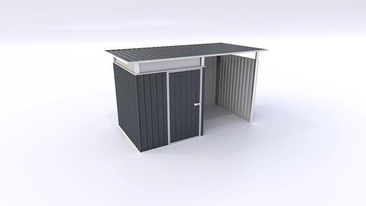 11x6 FT Metal Garden Storage Shed with Reinforced Roof – Weather - Resistant Steel Garage Workshop - with | Sold by Uncle Wiener's Wholesale