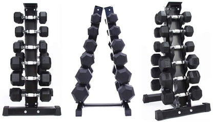 12 Dumbbell Rack Stand – Heavy - Duty Steel Weight Lifting Storage Organizer – Space - Saving Design – Model 698167 - with | Sold by Uncle Wiener's Wholesale
