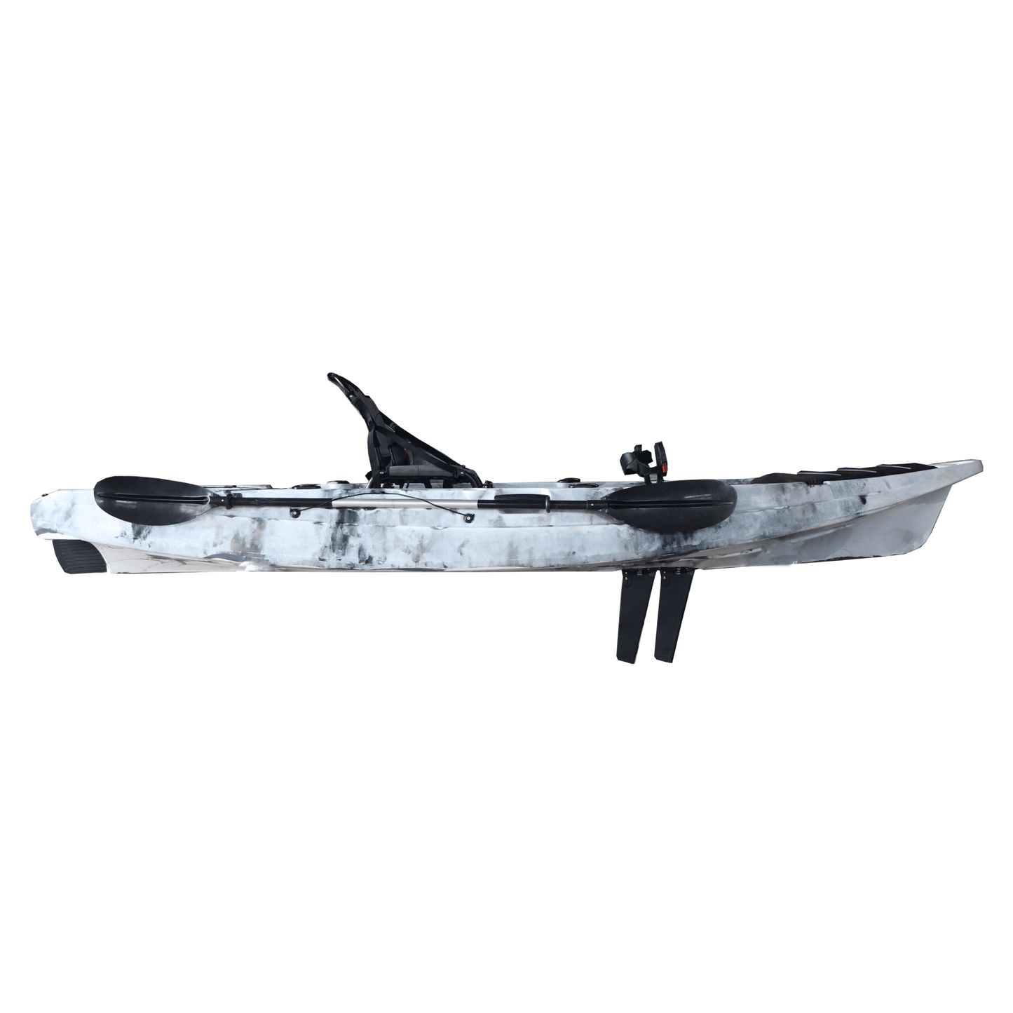 12 FT Pedal Drive Fishing Kayak – Hands - Free Design with Rod Holders & Storage for Lake & River | Model 111417 - with | Sold by Uncle Wiener's Wholesale