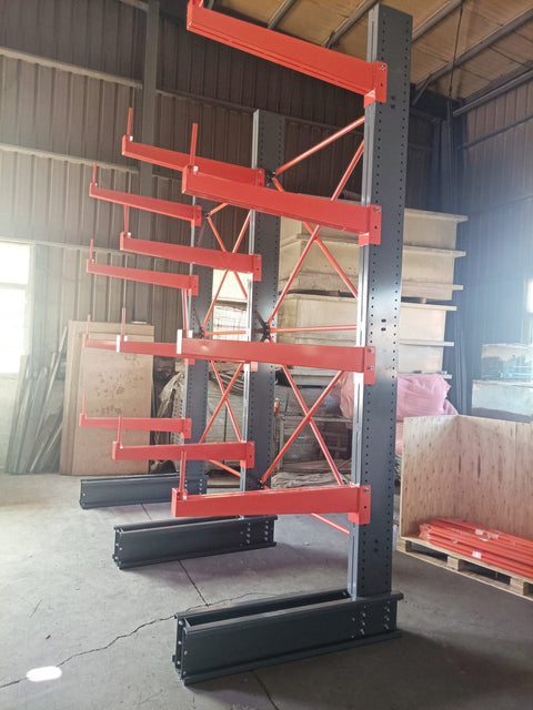12 Ft Single-Sided Cantilever Rack – 5-Layer Industrial Racking | SBL1 ...