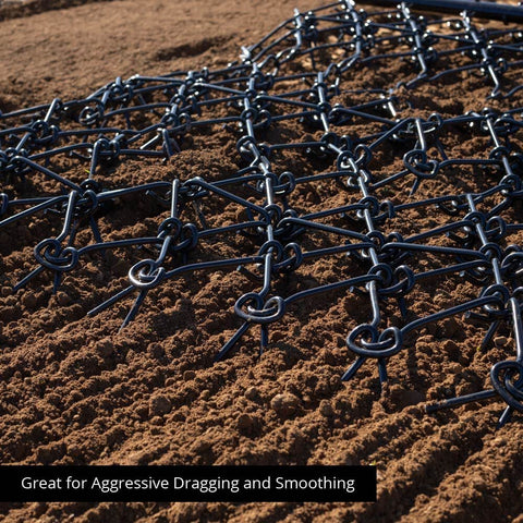 12 FT x 6.5 FT Heavy - Duty Drag Harrow – 1/2" Spikes for Tractor, ATV, UTV & Lawnmower | Model GH12 - with | Sold by Uncle Wiener's Wholesale