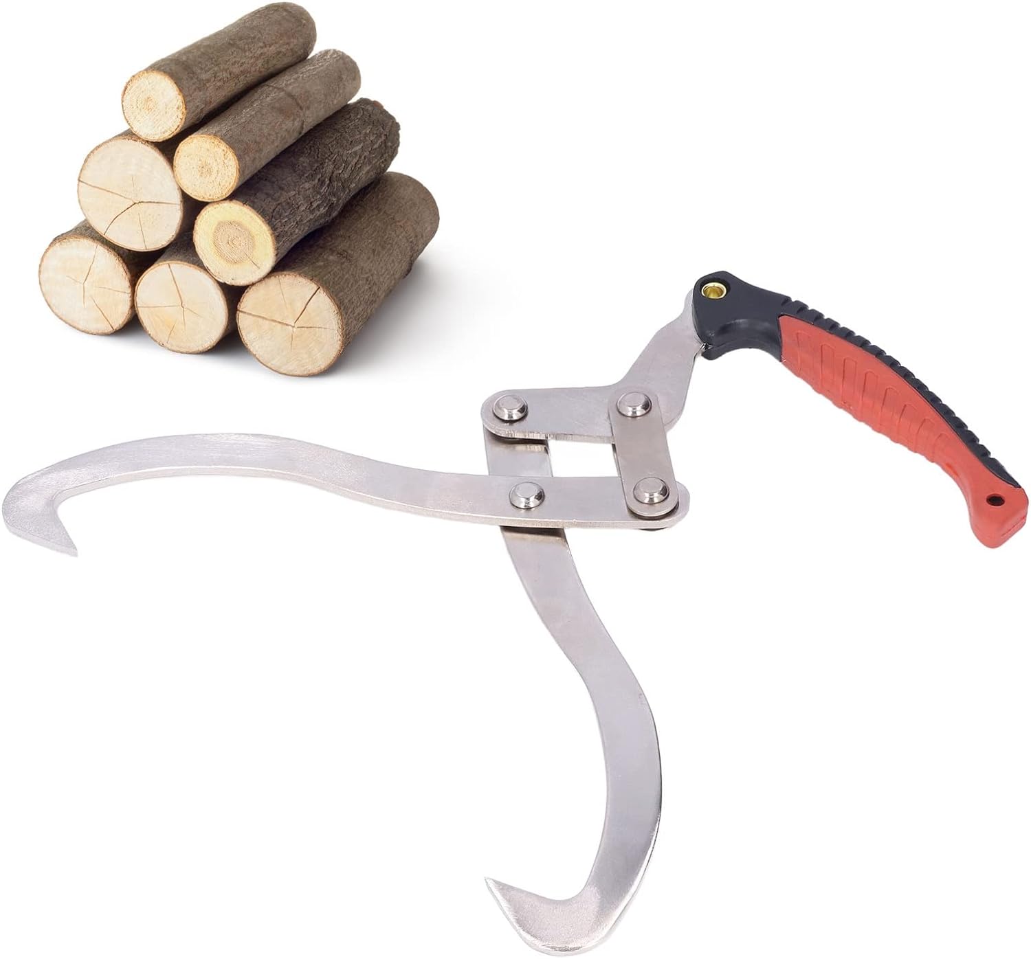 12″ Log Tongs & Grapple Hook – Firewood Lifting Tool S1211 - with | Sold by Uncle Wiener's Wholesale