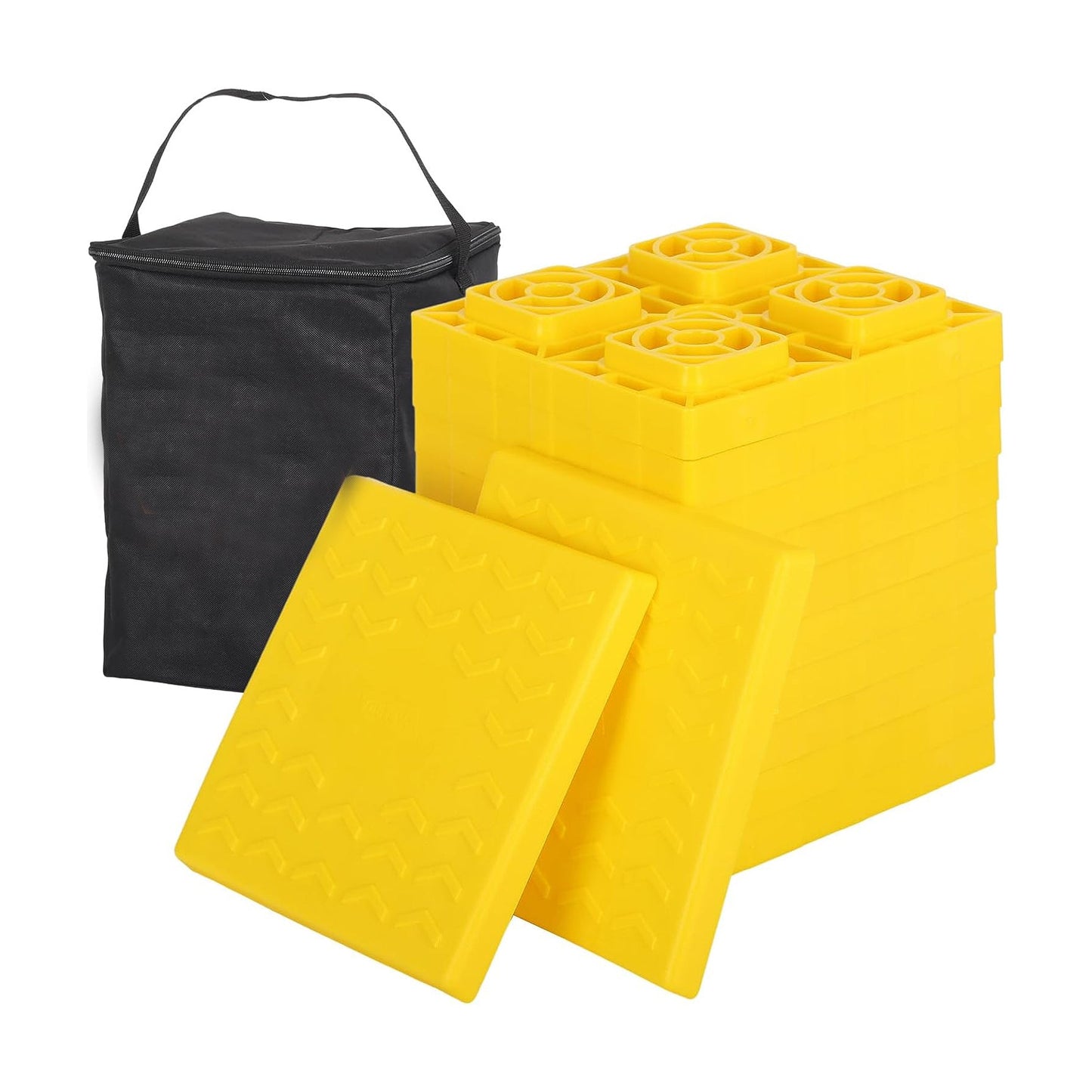 12 - Pack RV Leveling Blocks with Carry Bag – Heavy Duty Camper Trailer Levelers RV12 - with | Sold by Uncle Wiener's Wholesale
