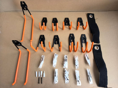 12 - Pack Wall Storage Hanger Set with 2 Extension Cord Straps Heavy - Duty WH0122 - with | Sold by Uncle Wiener's Wholesale